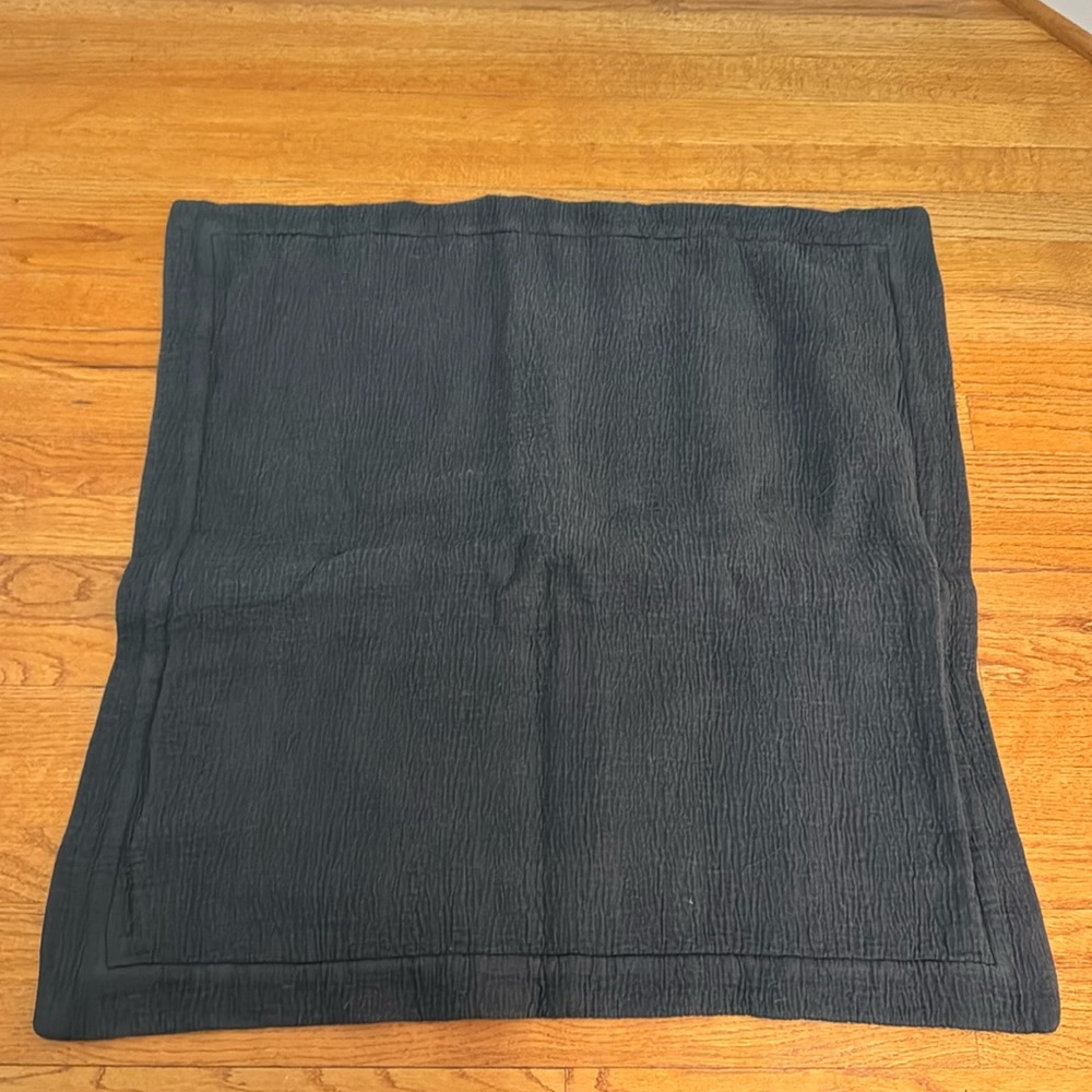 Restoration hardware charcoal euro sham